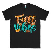 Black Fall Vibes with Food Classic Tee - texasbilliewilder