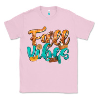 Bubblegum Pink Fall Vibes with Food Classic Tee - texasbilliewilder