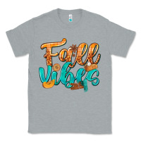 Heather Grey Fall Vibes with Food Classic Tee - texasbilliewilder
