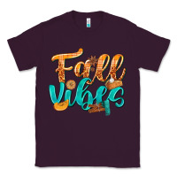 Plum Fall Vibes with Food Classic Tee - texasbilliewilder