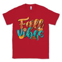 Red Fall Vibes with Food Classic Tee - texasbilliewilder