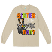 Sister Of Brewing Baby Halloween Theme Baby Shower Spooky T Shirt Long Sleeve Tee | Teevron