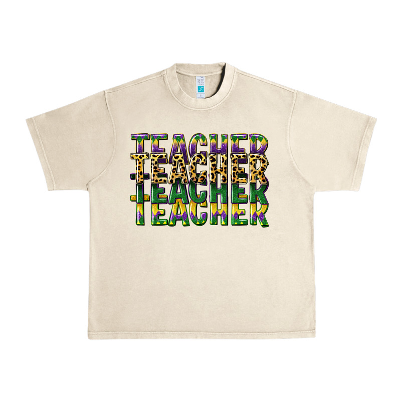 Teacher Mardi Gras Urban Heavy Tee by CowGirlArtShop | Teevron