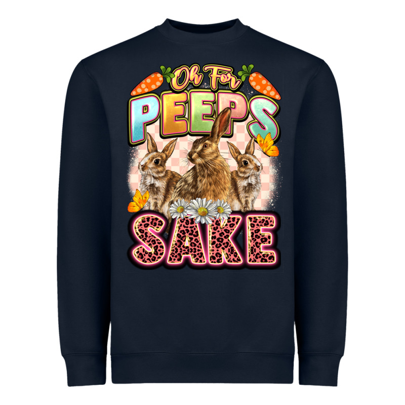 Oh For Peeps Sake Easter Day Heavyweight Sweatshirt by LillyAllenDesigns | Teevron