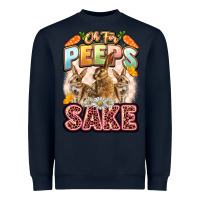 Navy Oh for peeps sake Easter Day Heavyweight Sweatshirt - LillyAllenDesigns