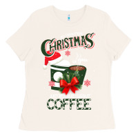 Bone All I Want For Christmas Is You Just Kidding I Want Coffee Ladies Tee - Bettercallsaul