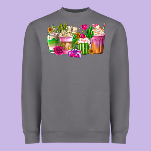 Stuck On You Cup Heavyweight Sweatshirt Designed By Cowhidedigitalart