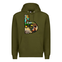 Army Green farm life alphabet lowercase letters b Premium Hoodie - BundleAndBundleShop