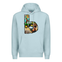 Blue Mist farm life alphabet lowercase letters b Premium Hoodie - BundleAndBundleShop