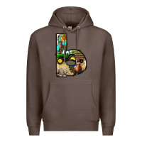 Coffee farm life alphabet lowercase letters b Premium Hoodie - BundleAndBundleShop