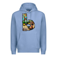 Colony Blue farm life alphabet lowercase letters b Premium Hoodie - BundleAndBundleShop