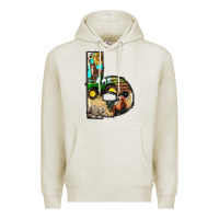 Oatmeal Heather farm life alphabet lowercase letters b Premium Hoodie - BundleAndBundleShop