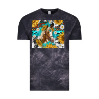 Cloud Black cowhide aztec horse Vintage Tee - TumblerDesignByShophia