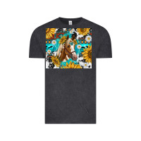 Vintage Black cowhide aztec horse Vintage Tee - TumblerDesignByShophia