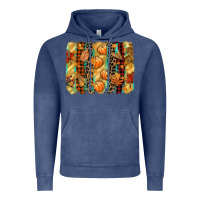 Vintage Denim fall brushstroke Vintage Hoodie - CowGirlArtShop