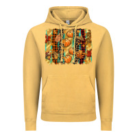 Vintage Mustard fall brushstroke Vintage Hoodie - CowGirlArtShop