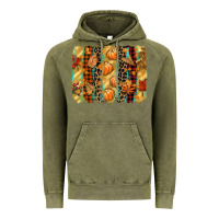 Vintage Olive fall brushstroke Vintage Hoodie - CowGirlArtShop