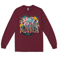 Burgundy Girl mama butterfly mother's day Long Sleeve Tee - HowdyJamesFarm