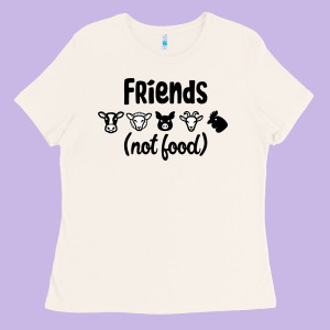 Friends Not Food Ladies Tee Designed By Bettercallsaul