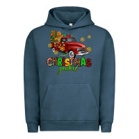Pigment Midnight Navy christmas junkie Urban Hoodie - AdoDesignShop