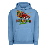 Pigment Pebble Blue christmas junkie Urban Hoodie - AdoDesignShop