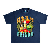 Navy cinco de drinko cinco de mayo Urban Heavy Tee - CowGirlArtShop