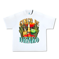 White cinco de drinko cinco de mayo Urban Heavy Tee - CowGirlArtShop
