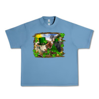 Pebble Blue St patrick's day cows Urban Heavy Tee - RanaPortraitStore