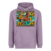 Lavender western horse sunflowers Heavyweight Hoodie - Artiststas