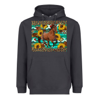 Smoke western horse sunflowers Heavyweight Hoodie - Artiststas