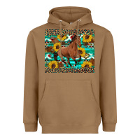 Toasted Coconut western horse sunflowers Heavyweight Hoodie - Artiststas