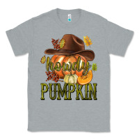 Heather Grey Howdy Pumpkin Classic Tee - texasbilliewilder