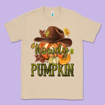 Howdy Pumpkin Classic Tee Designed By Texasbilliewilder