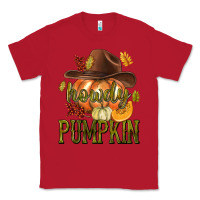 Red Howdy Pumpkin Classic Tee - texasbilliewilder