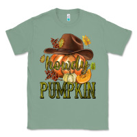 Sage Howdy Pumpkin Classic Tee - texasbilliewilder