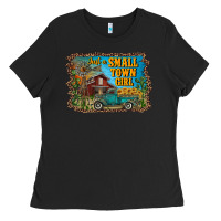 Black just a small town girl Ladies Tee - RanaPortraitStore