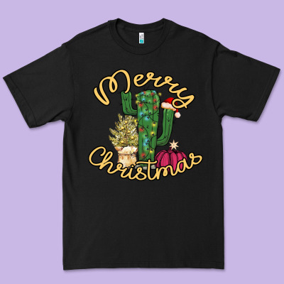 Cactus Christmas Premium Tee Designed By Bettercallsaul
