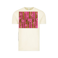 Vintage Arctic glitter pink stripe leopard pattern with flowers Vintage Tee - TumblerDesignByShophia