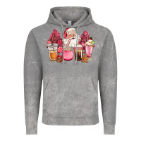 Cloud Rock pink christmas pink tree santa coffe cups Vintage Hoodie - CowGirlArtShop