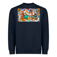 Thanksgiving Coffee Drink Kids Cup Heavyweight Sweatshirt | Teevron