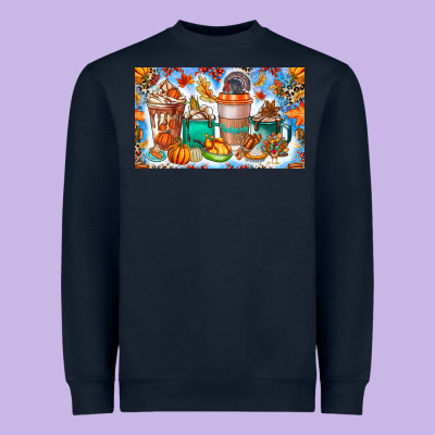 Thanksgiving Coffee Drink Kids Cup Heavyweight Sweatshirt Designed By Cowhidedigitalart
