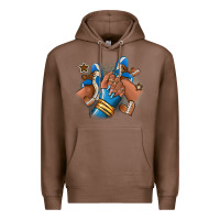 Chestnut Football afro girl sneakers Premium Hoodie - RanaPortraitStore
