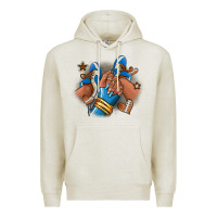 Oatmeal Heather Football afro girl sneakers Premium Hoodie - RanaPortraitStore