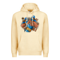 Pina Colada Football afro girl sneakers Premium Hoodie - RanaPortraitStore