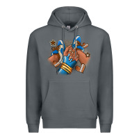 Rock Football afro girl sneakers Premium Hoodie - RanaPortraitStore