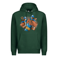 Sports Green Football afro girl sneakers Premium Hoodie - RanaPortraitStore
