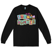 Black Egg hunter Easter Day Long Sleeve Tee - CowGirlArtShop