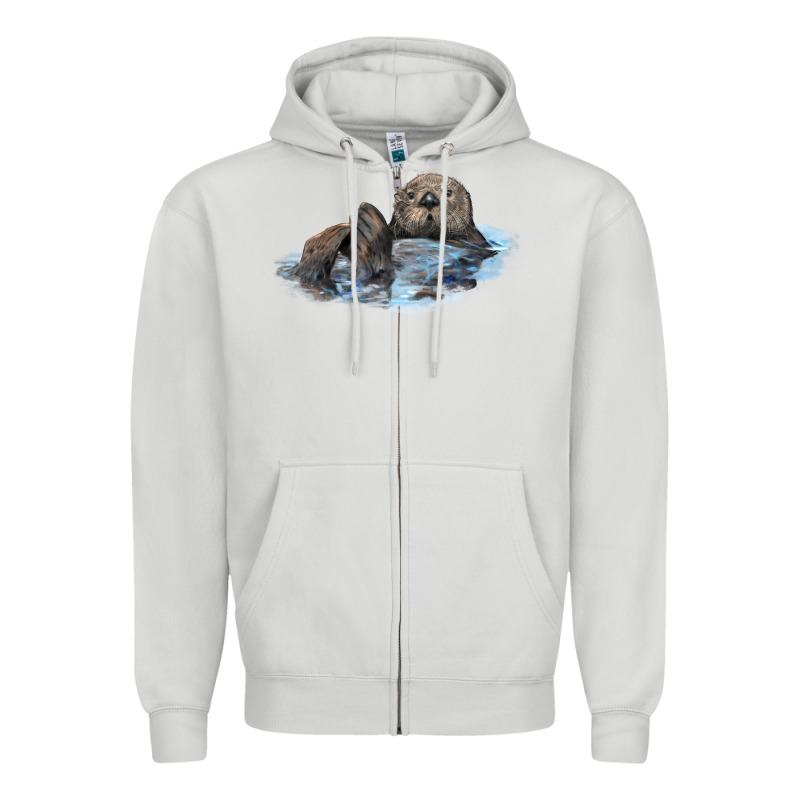 California Sea Otter Zipper Hoodie by LillyAllenDesigns | Teevron