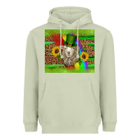 Matcha st patricks sheep sunflowers rainbow serape leopard glitter Heavyweight Hoodie - Artiststas