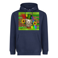 Navy st patricks sheep sunflowers rainbow serape leopard glitter Heavyweight Hoodie - Artiststas